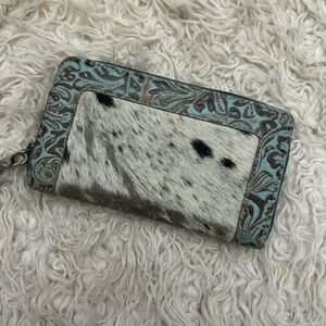 Myra Bag Turquoise and Cowhide Wallet